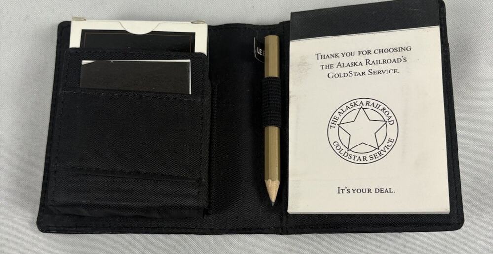 Alaska Railroad Gold Star Service Playing Card Set-Unopened Deck-Pad-Pencil-Case